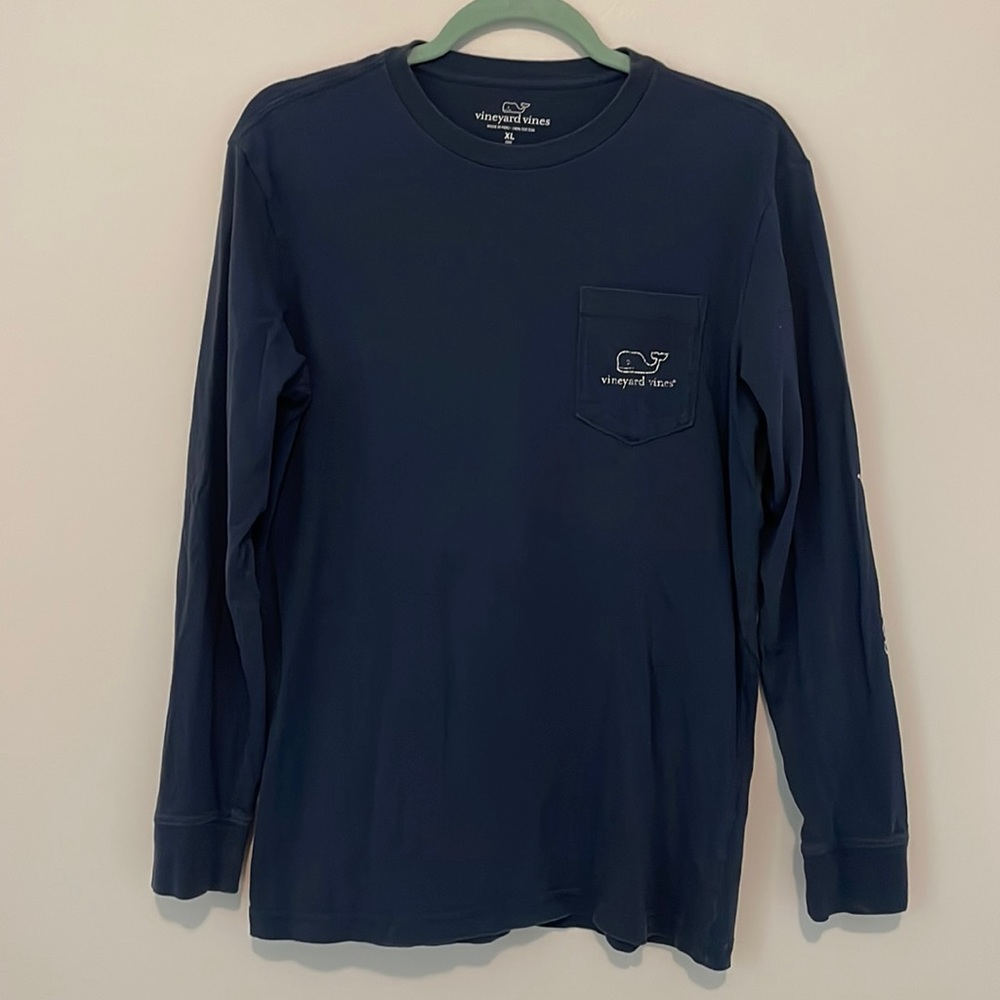 Vinyard Vines Youth Kids Navy Long Sleeve T-shirt